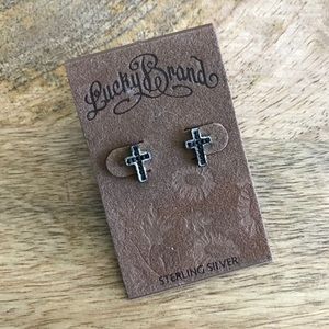 Lucky Brand cross earrings ✝️